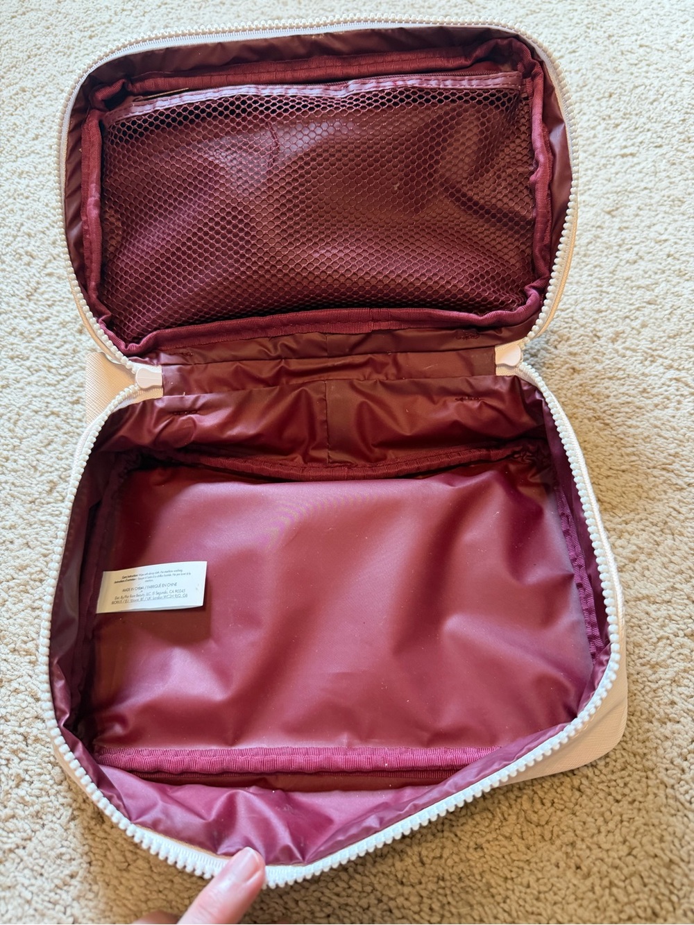 Rare Beauty Pale Pink Puffy Toiletry Bag - Picture 2 of 3